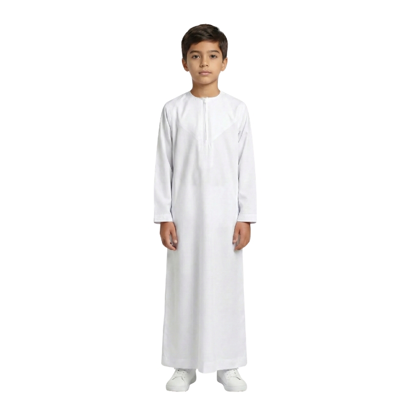 Kids Emirati Thobe - White