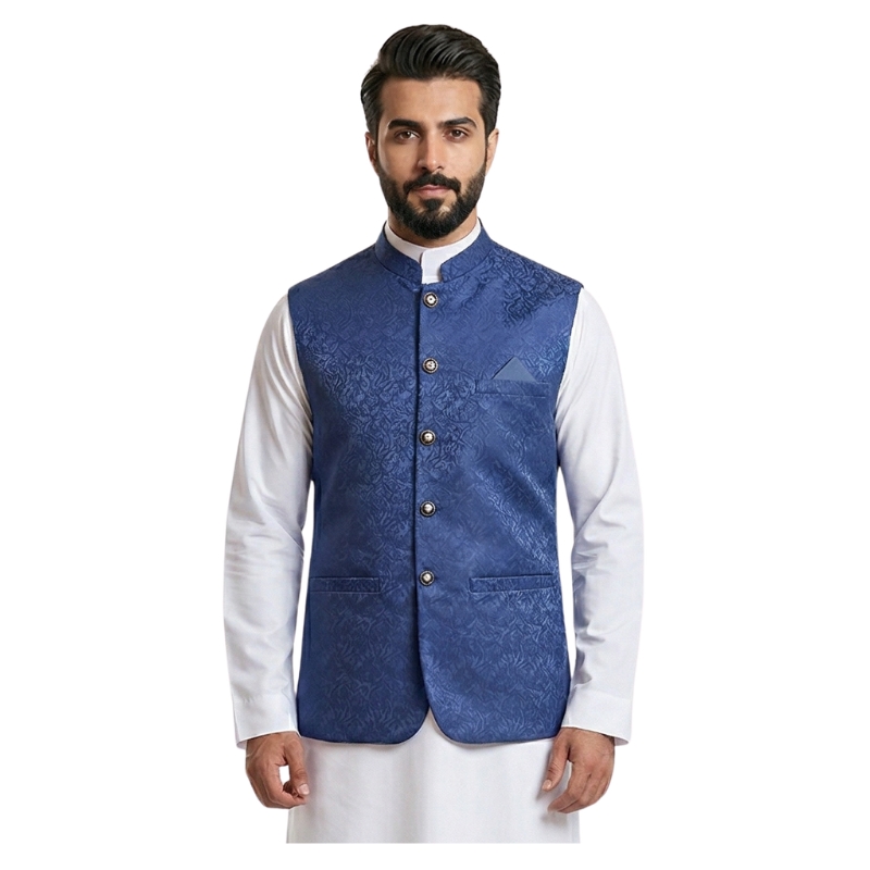 Men's Waistcoat - Blue